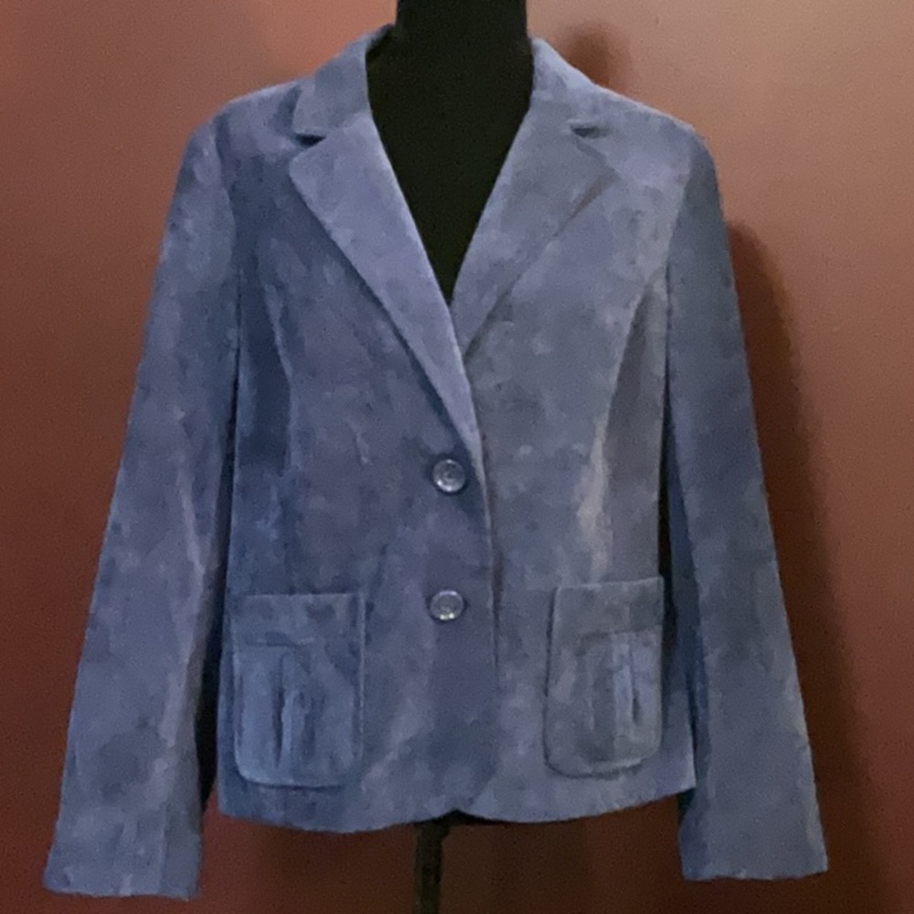 Studio Works Women’s 14 Royal Blue Corduroy Blazer